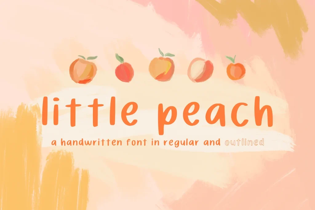 Little Peach A Handwritten Font