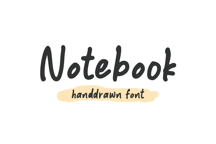 Notebook Handrawn Fonts