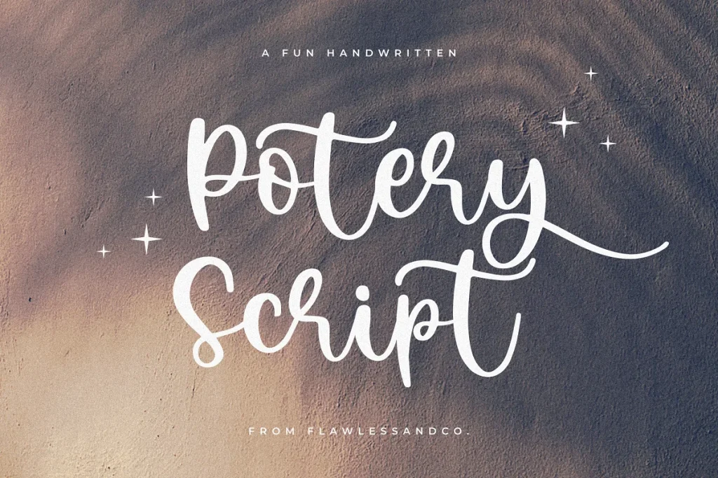 Potery Script Fun Handwritten Font