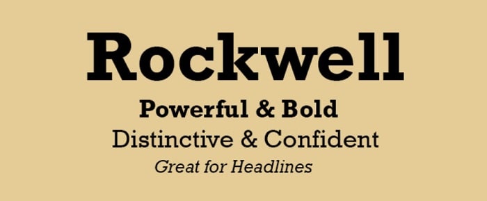 Rockwell Font sample min
