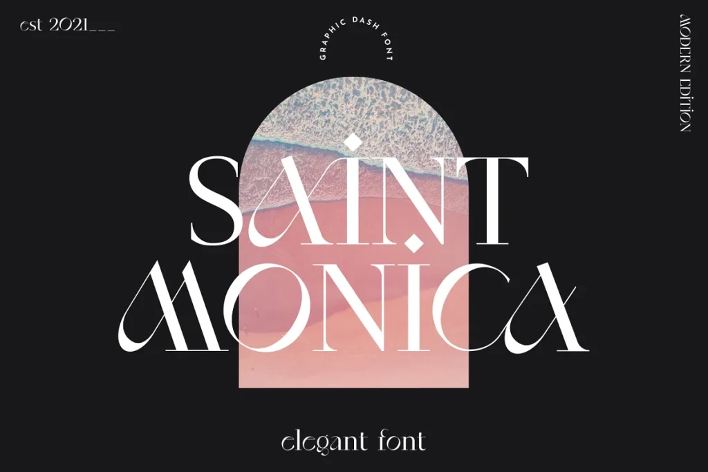Saint Monica Elegant Ligatures Font