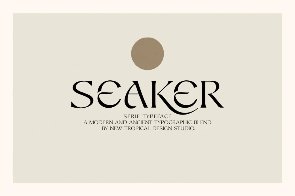 Seaker Serif Typeface