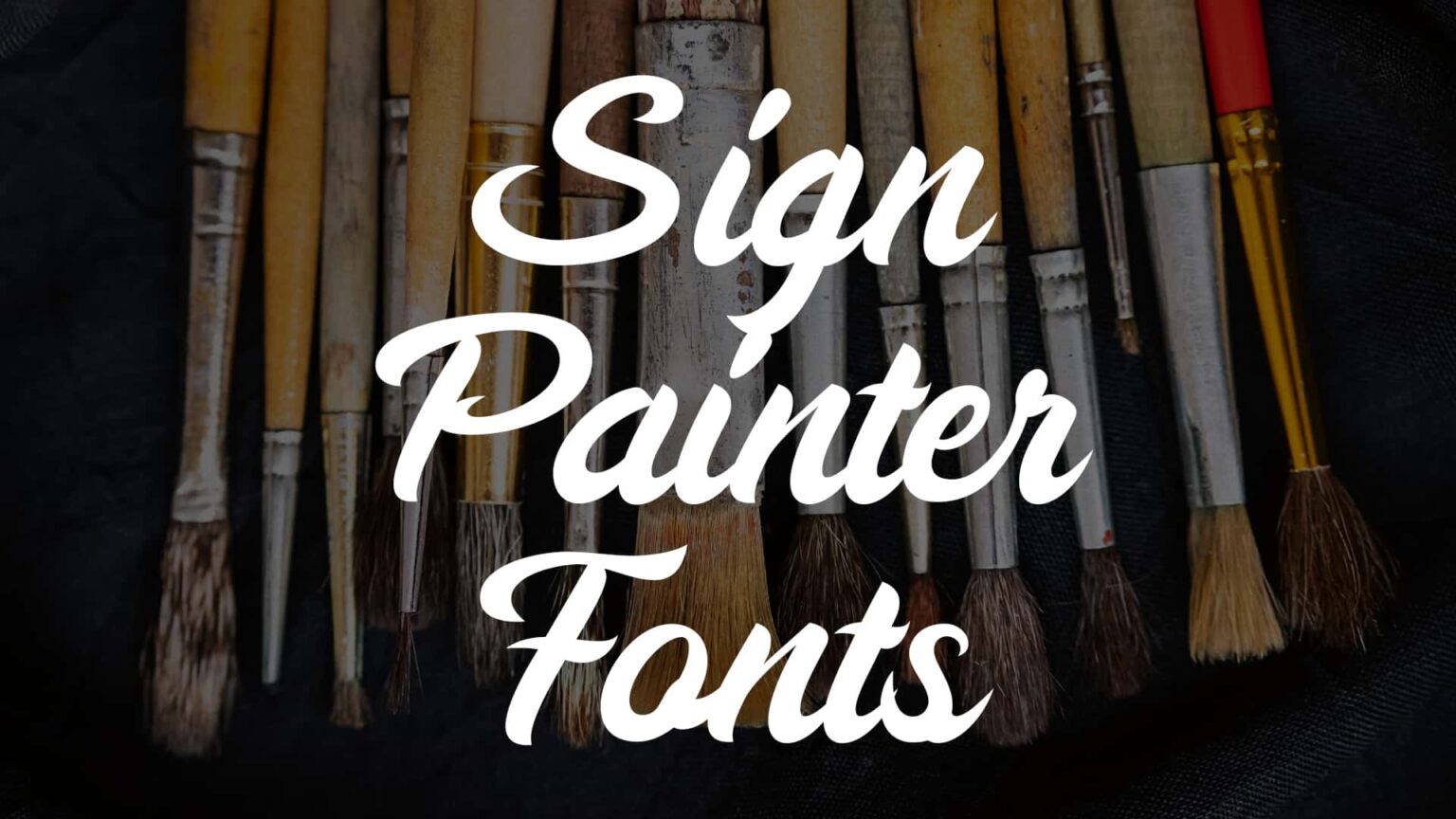 27 Retro Sign Painter Fonts for Your Signs, Labels, and Logos HipFonts
