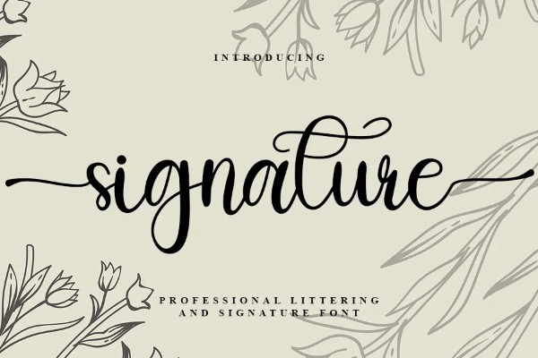 Signature Font