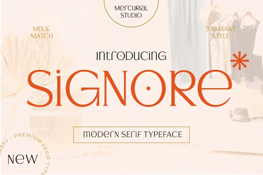 Signore Serif Typeface