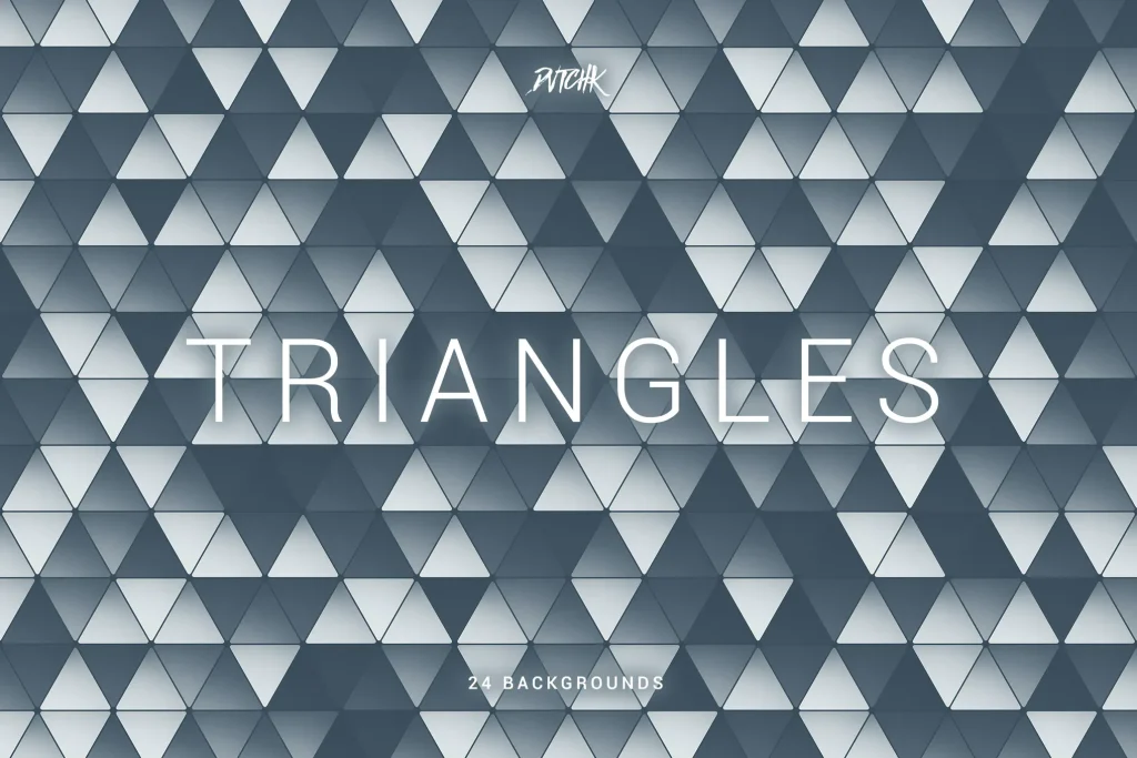 Triangles Colorful Abstract Backgrounds