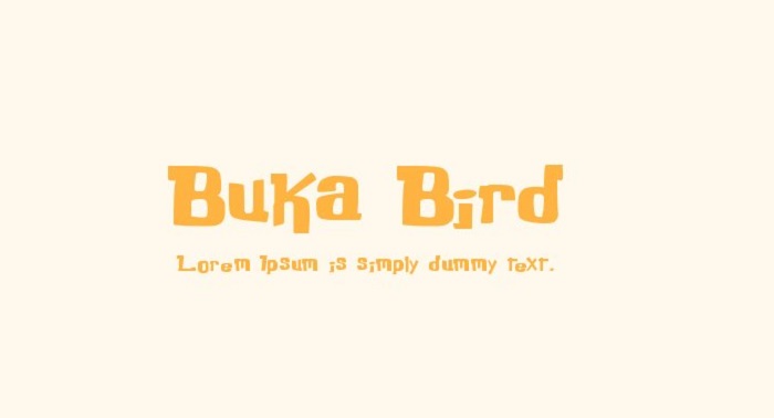 buka bird text