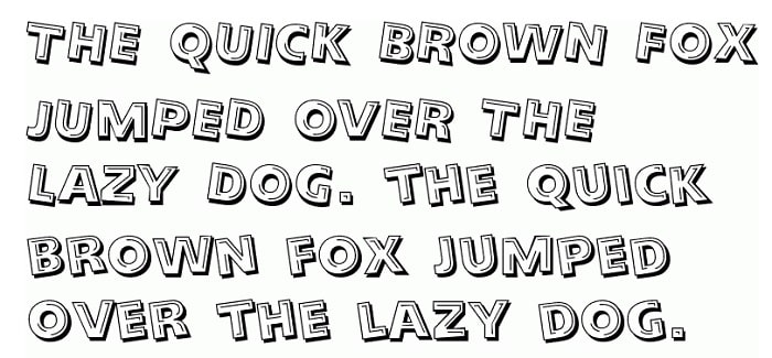 looney tunes tilt bt font preview min