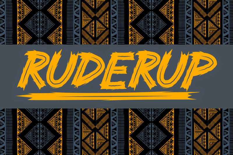 ruderup-african-font