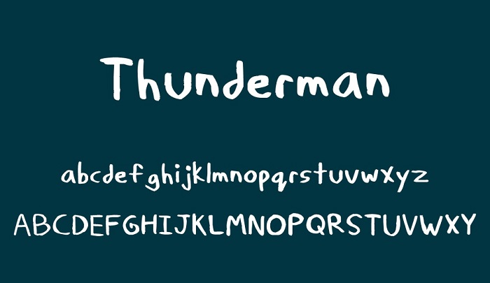 thunderman font