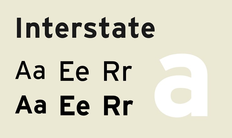 interstate font min