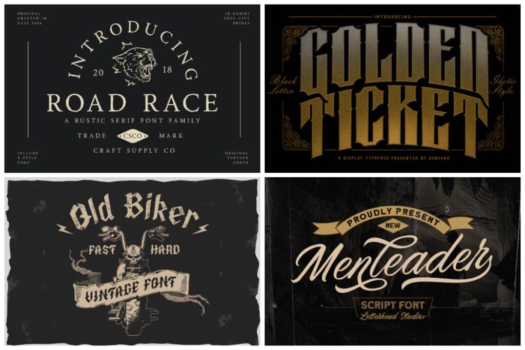 mountain bike font HipFonts