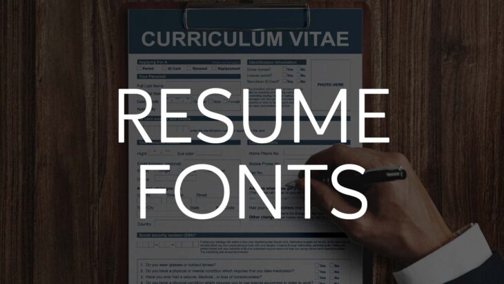 Resume Fonts