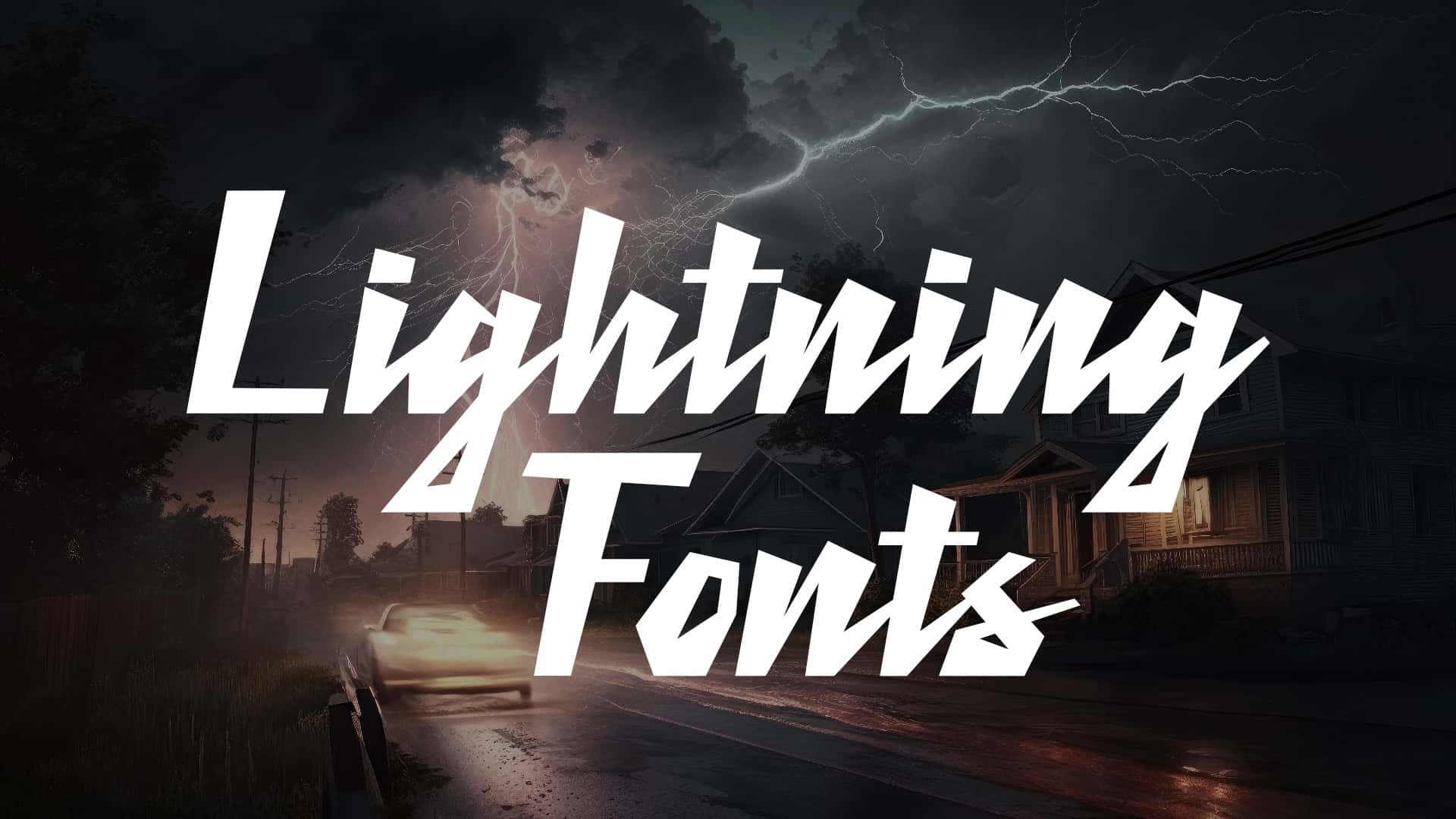 16 Electric Lightning Fonts That Will Shake Up Your Designs | HipFonts