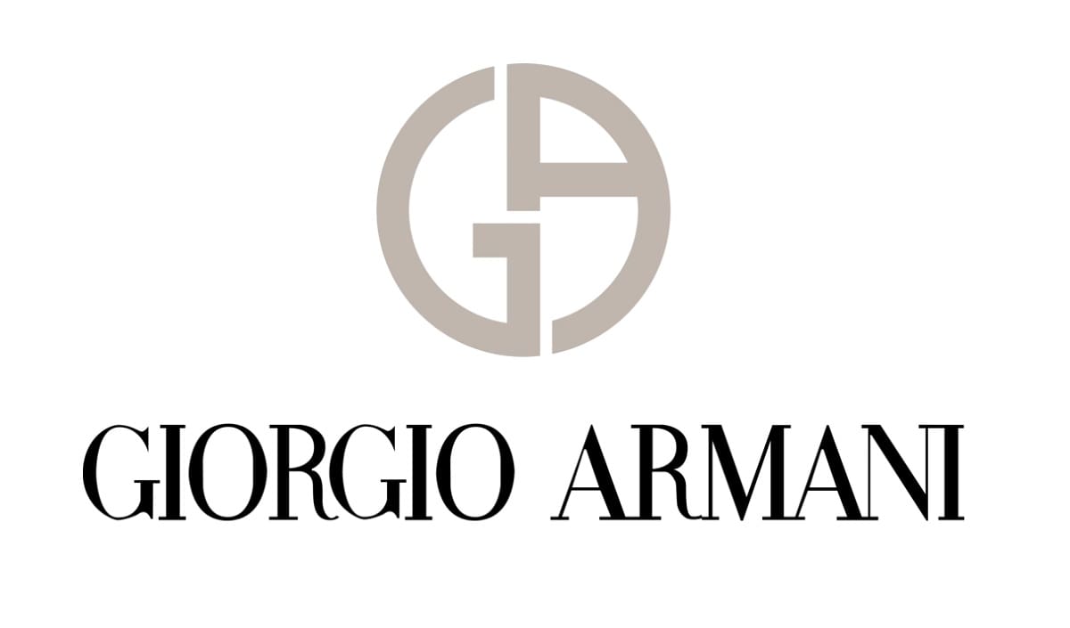 Typisch hulp Rechthoek Unpacking The Famous Giorgio Armani Logo (An Eagle Or An Upturned Right  Angle?) | HipFonts