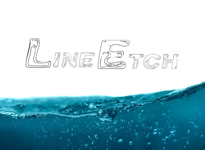 Line Etch Font