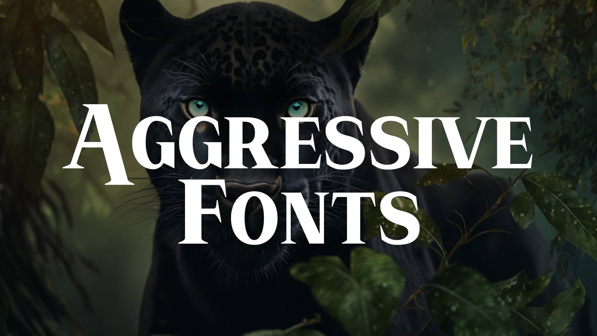 Aggressive Fonts