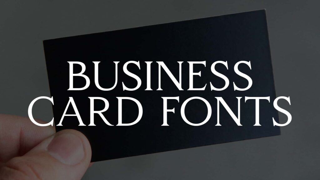 35 Modern And Professional Business Card Font HipFonts   Business Card Fonts Min 1024x576 