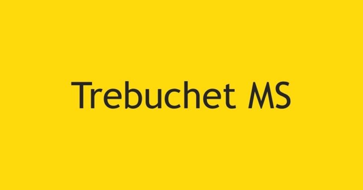 Trebuchet MS Font cover