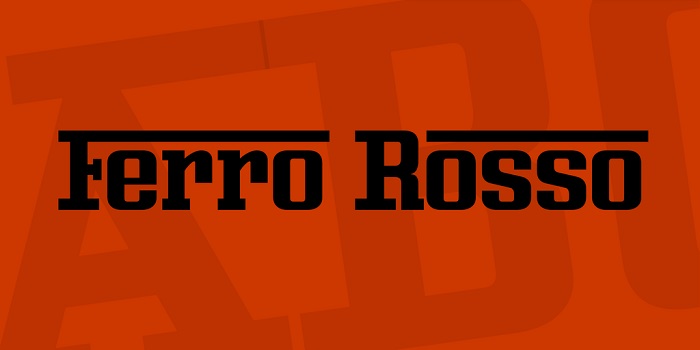 ferro-rosso-font