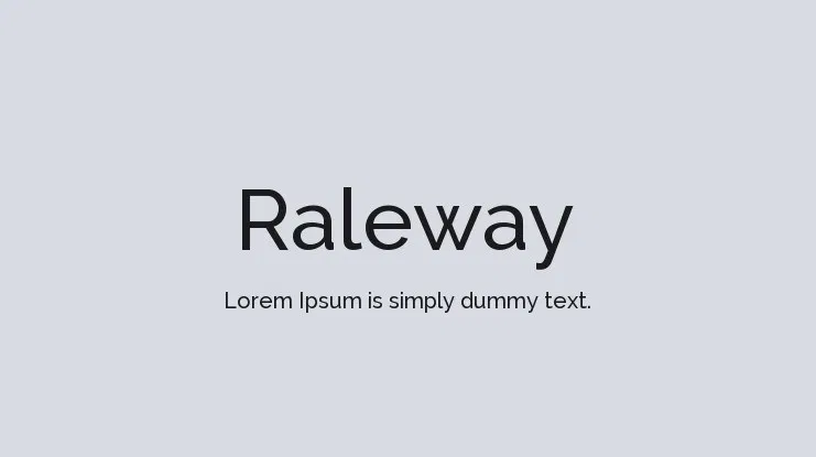 raleway-font