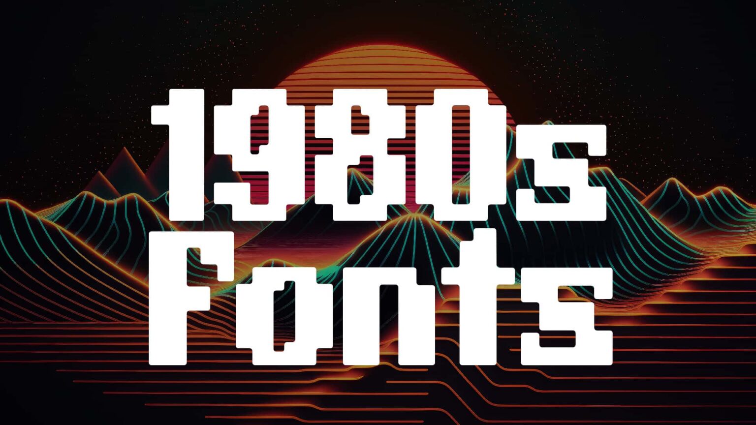 37 Rad 1980’s Retro Fonts for Trendsetting Designs HipFonts