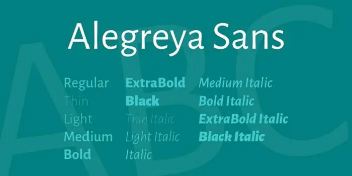 Alegreya-Sans-Font-Family