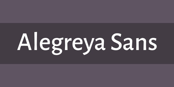 Alegreya Sans