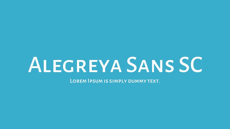 alegreya-sans-sc