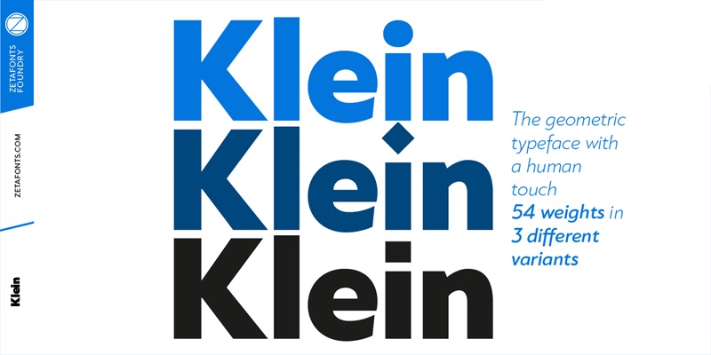 klein font 1