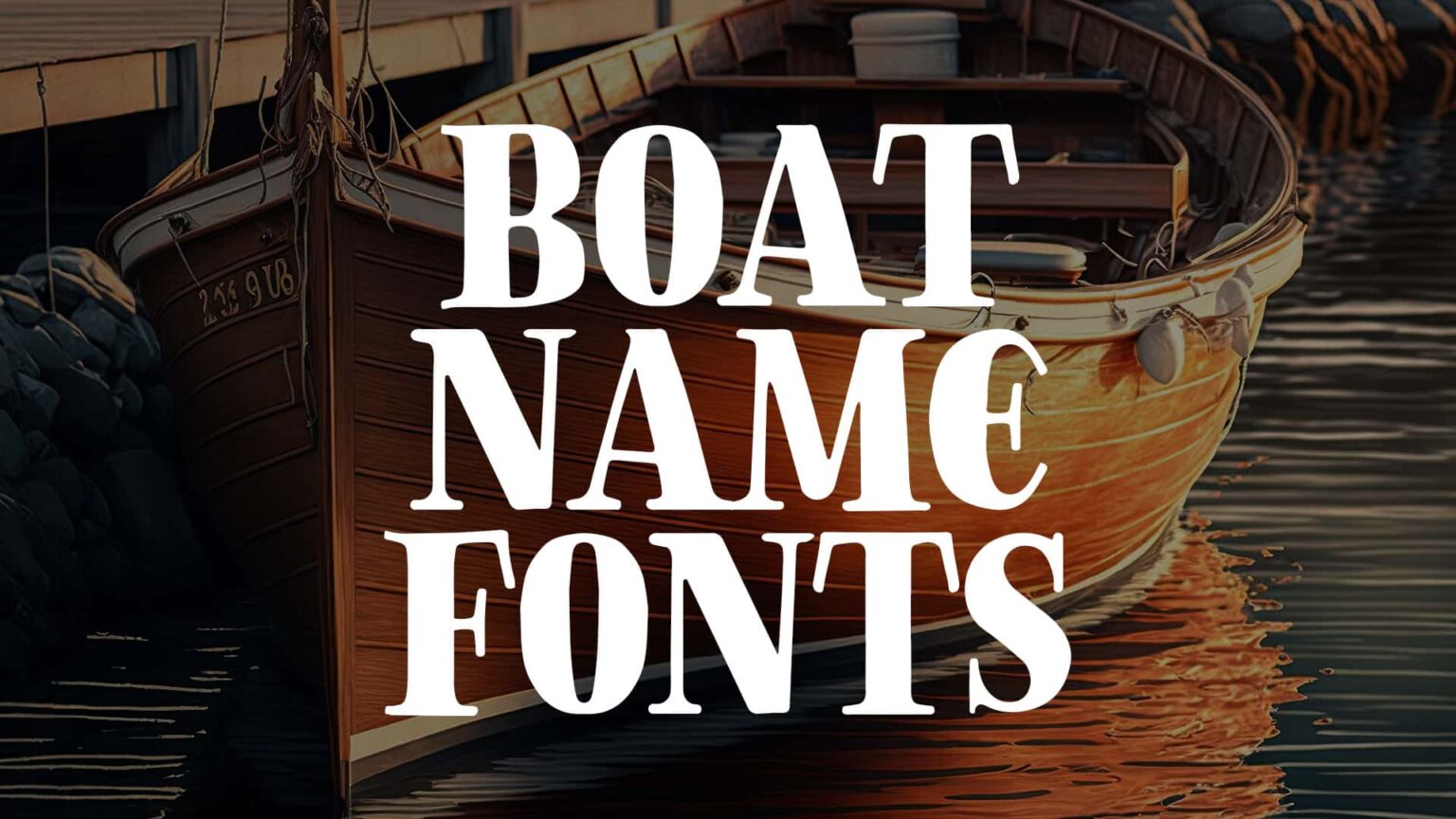 23 Perfect Fonts To Paint On Your New Boat | HipFonts