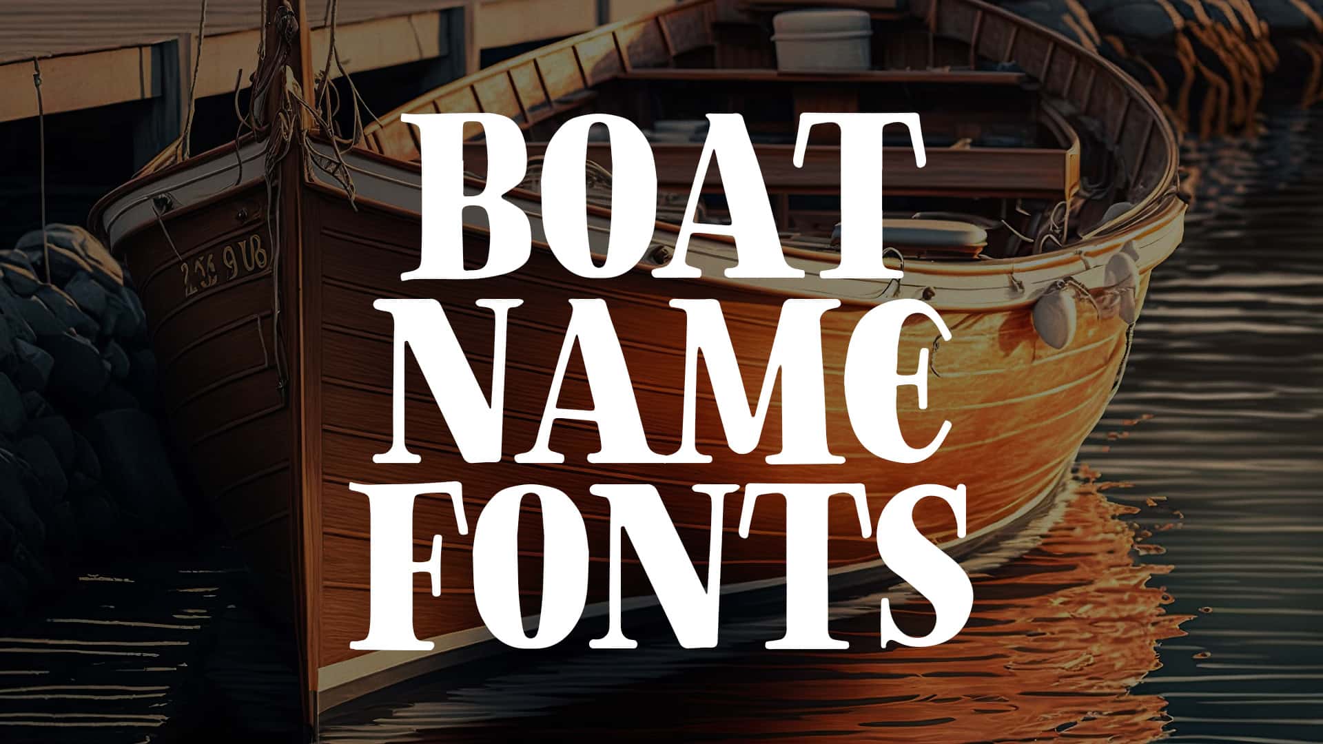 Boat Name Fonts