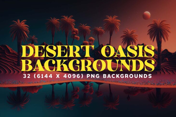 Desert Oasis Backgrounds Cover
