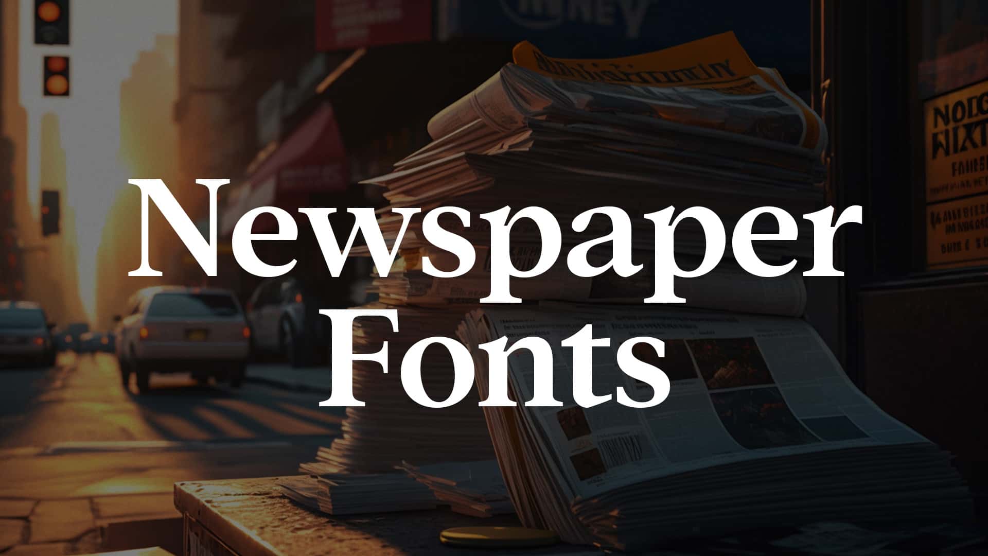 Newspaper Fonts HipFonts