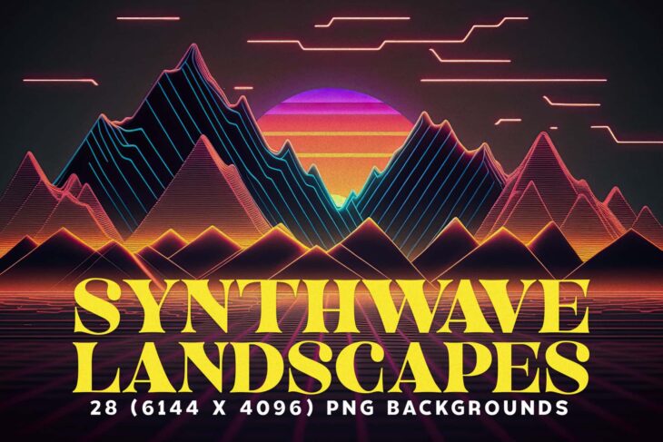 Synthwave Landscapes Cover