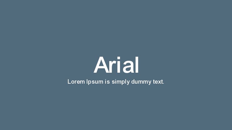arial-font