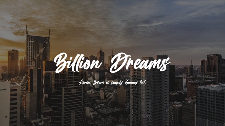 billion-dreams-font