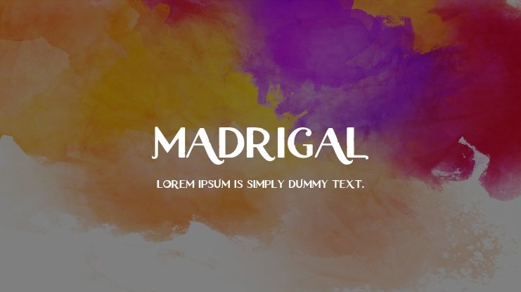 madrigal-font