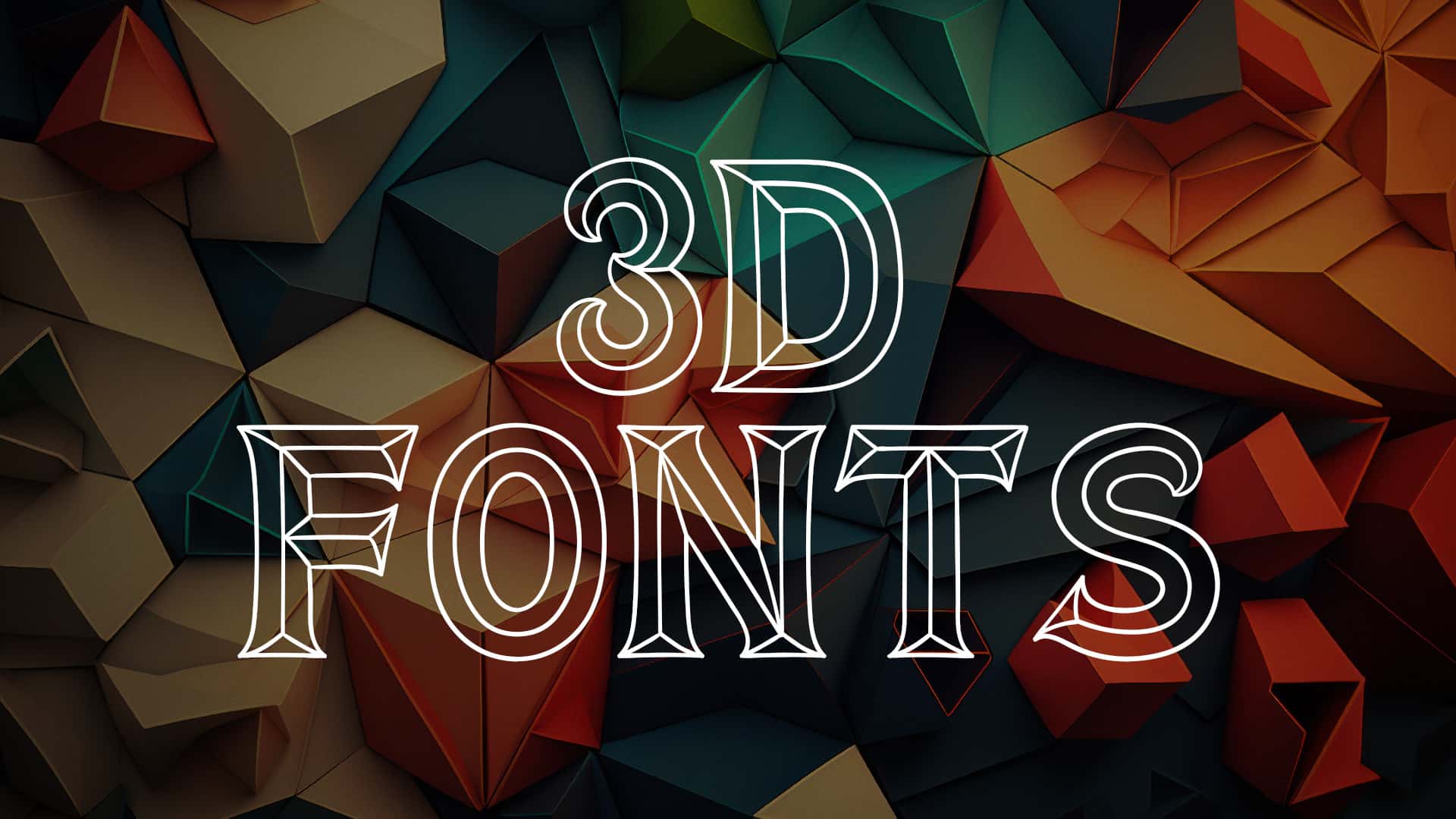 Cool 3d Fonts To Draw