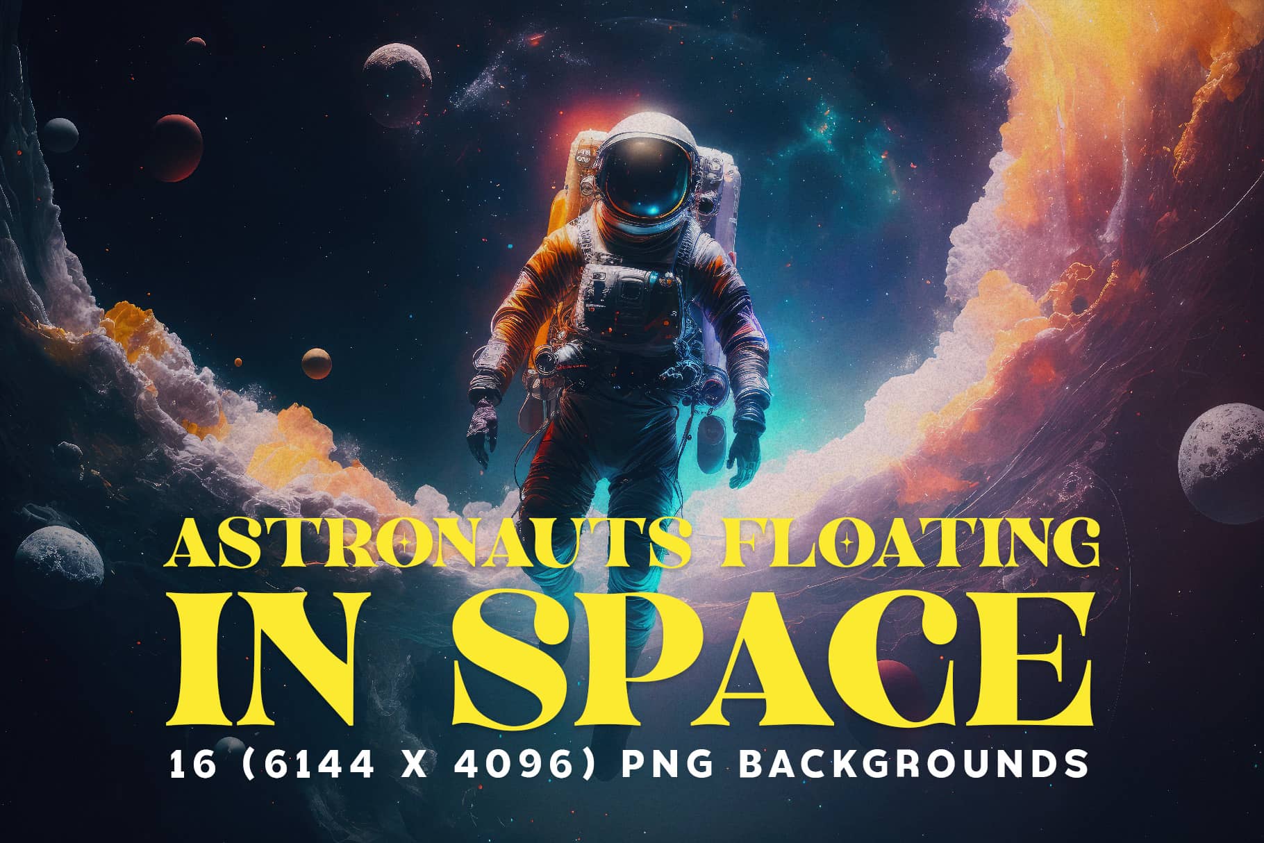 Astronauts Floating in Space Cover