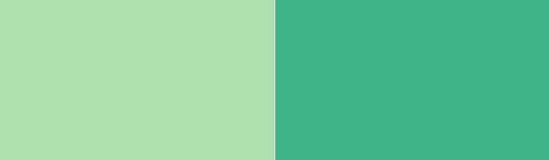 Celadon vs Mint Green