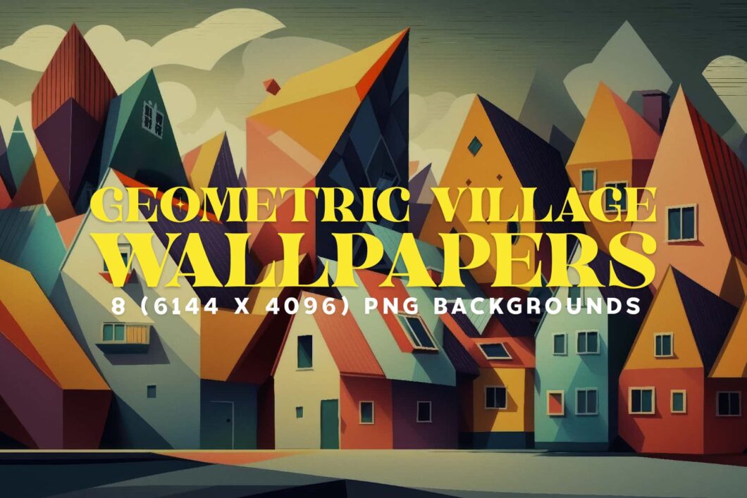 Contemporary Village Life: 8 Geometric Wallpapers with a Twist | HipFonts