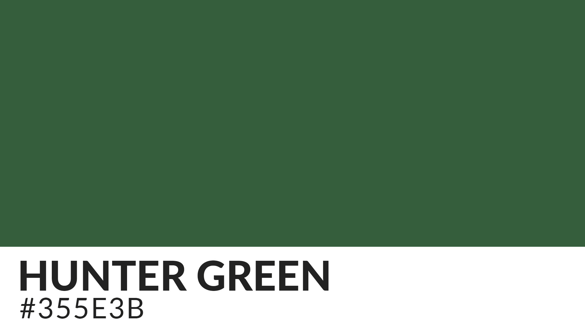 Hunter Green Color