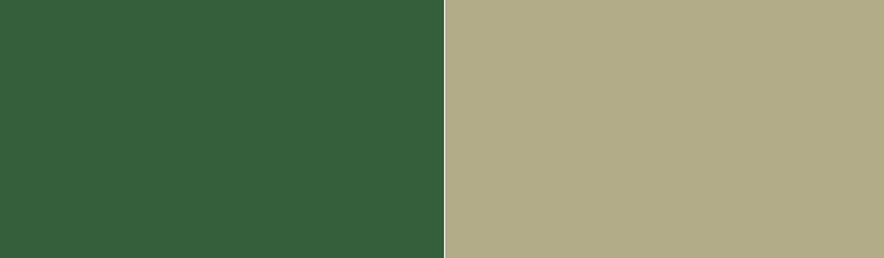 Hunter Green and Sage Green