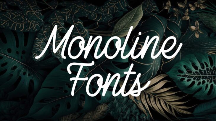 Monoline Fonts
