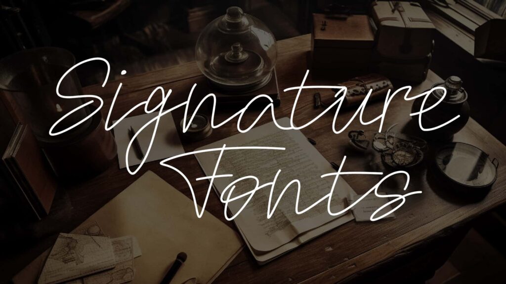 50 Signature Fonts To Add Style To Any Project | HipFonts