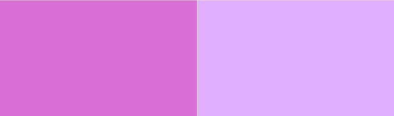 Orchid vs Mauve