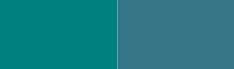 Teal vs Teal Blue