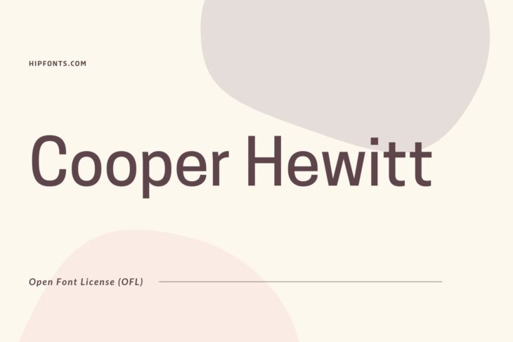 Cooper Hewitt free font