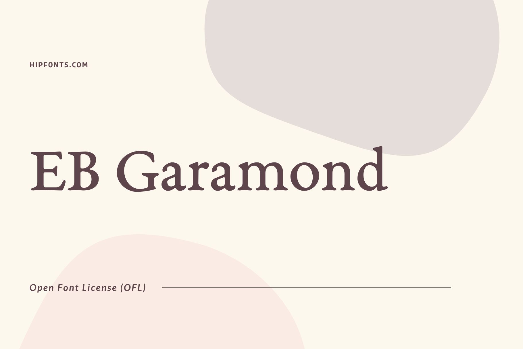 EB Garamond free font